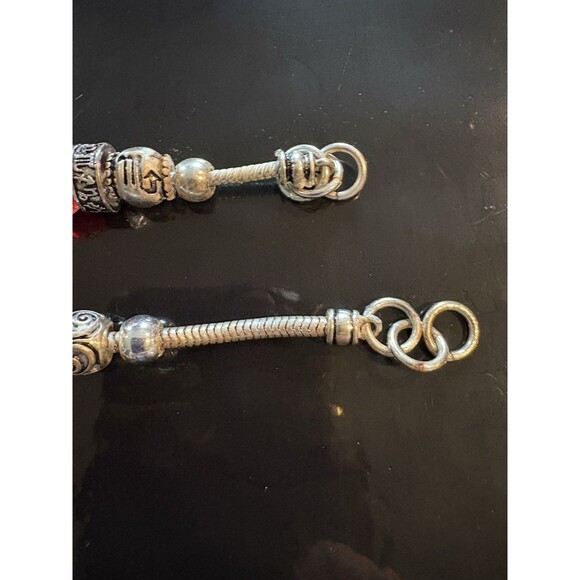 Two Vintage Beaded Charm Bracelets - Picture 5 of 5